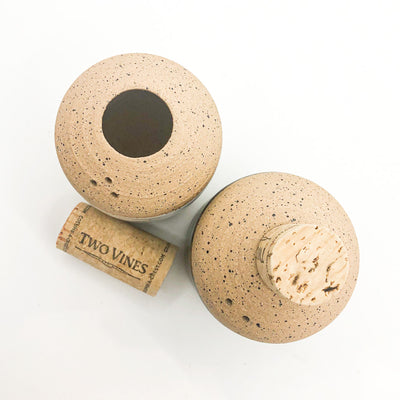 over top view of Salt and Pepper Shaker Set by Terrie Ponder Watch