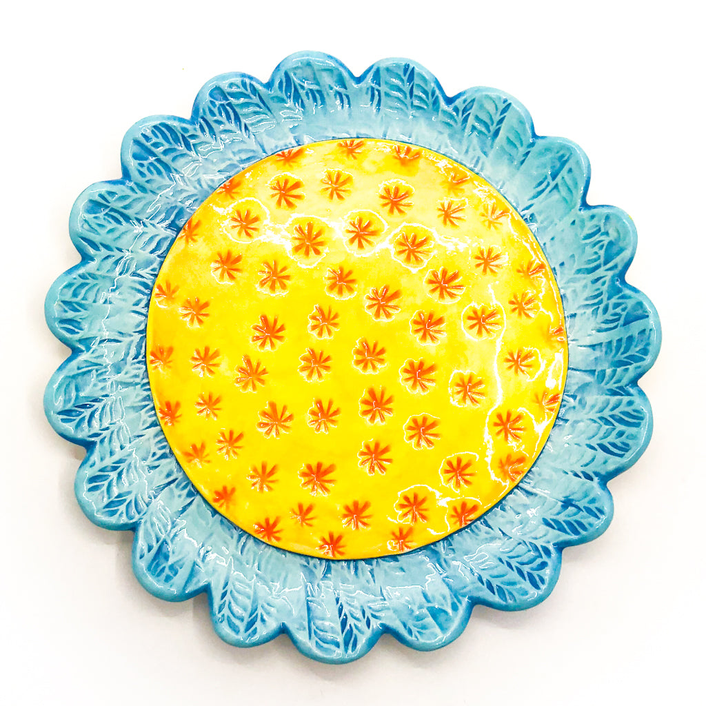 Flower Dessert Plate