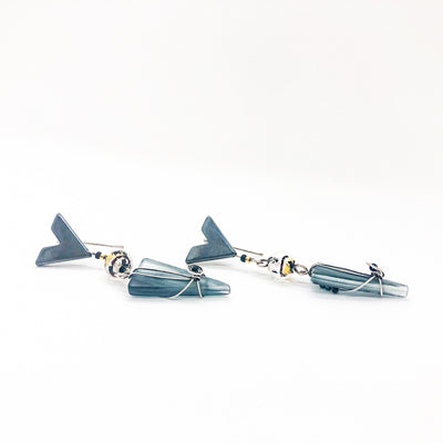 Asymmetrical Triangle Earrings