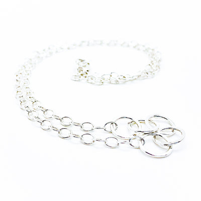 Sterling 5 Circle Maggie Necklace