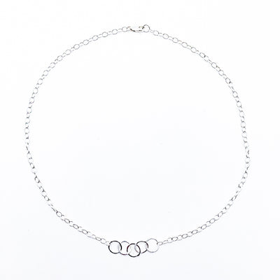 Sterling 5 Circle Maggie Necklace
