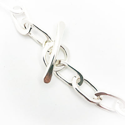 clasp detail of Sterling Junior Tow Truck Necklace by Judie Raiford