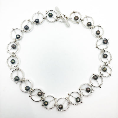 Sterling Not Naught Round Necklace