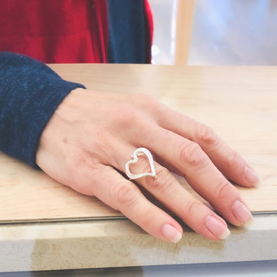 Sterling Heart Ring