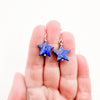 Sterling Lapis Star Earrings