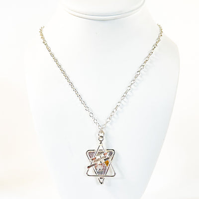 Sterling and 24k All Dogs Go to Heaven Star of David Necklace