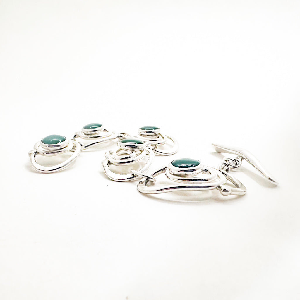 Classic Link Bracelet with Jade