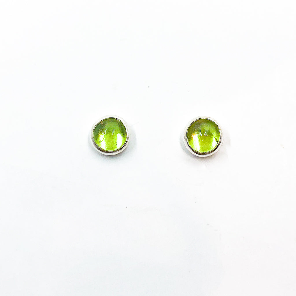6mm Cabochon Stud Earrings