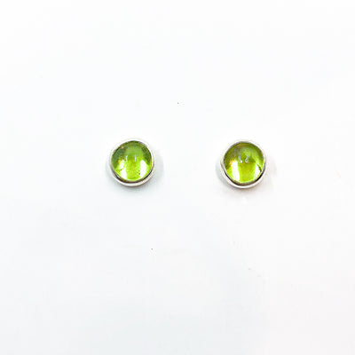 6mm Cabochon Stud Earrings
