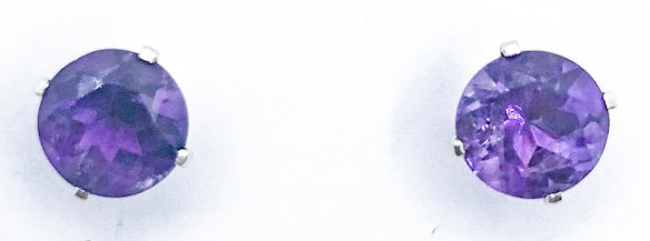 8mm Gemstone Stud Earrings