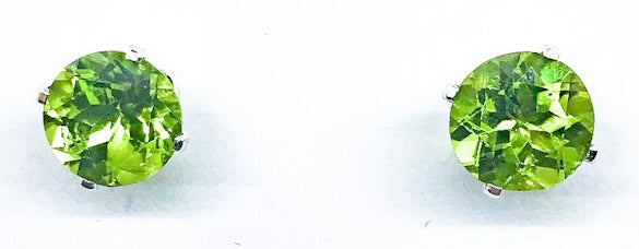 8mm Gemstone Stud Earrings