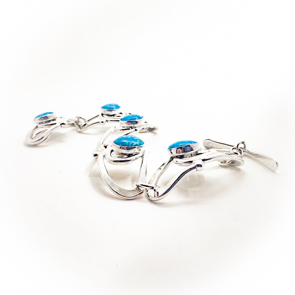 Classic Link Bracelet with Turquoise