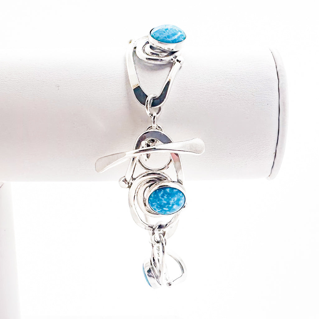 Classic Link Bracelet with Turquoise