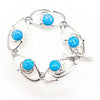 Classic Link Bracelet with Turquoise