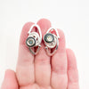 Sterling Classic Link Earrings with Abalone