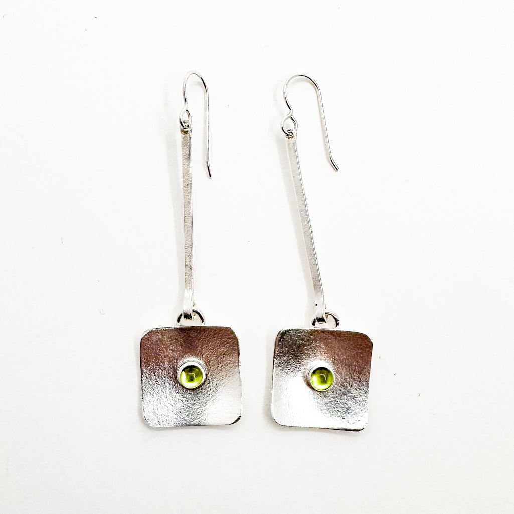 Sterling Lynne Stick Earrings with Gemstones