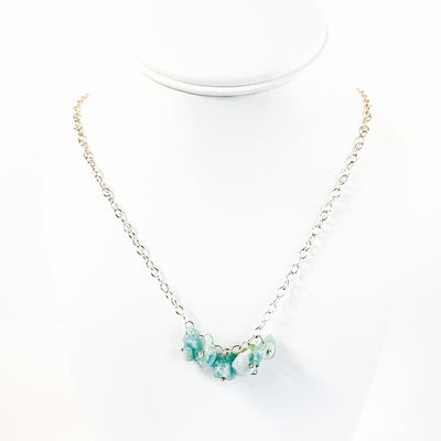 Honeysuckle Aquamarine Necklace