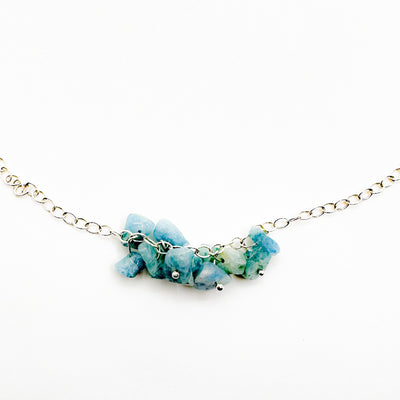 Honeysuckle Aquamarine Necklace