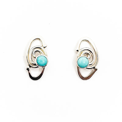 Classic Link Earrings with Turquoise