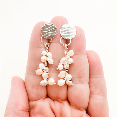 Short Katie's Pearl Earrings