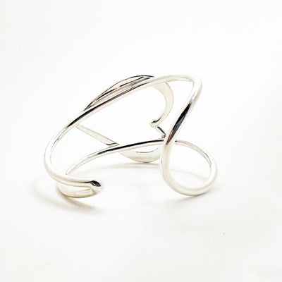 Sterling Looped End Heart Cuff