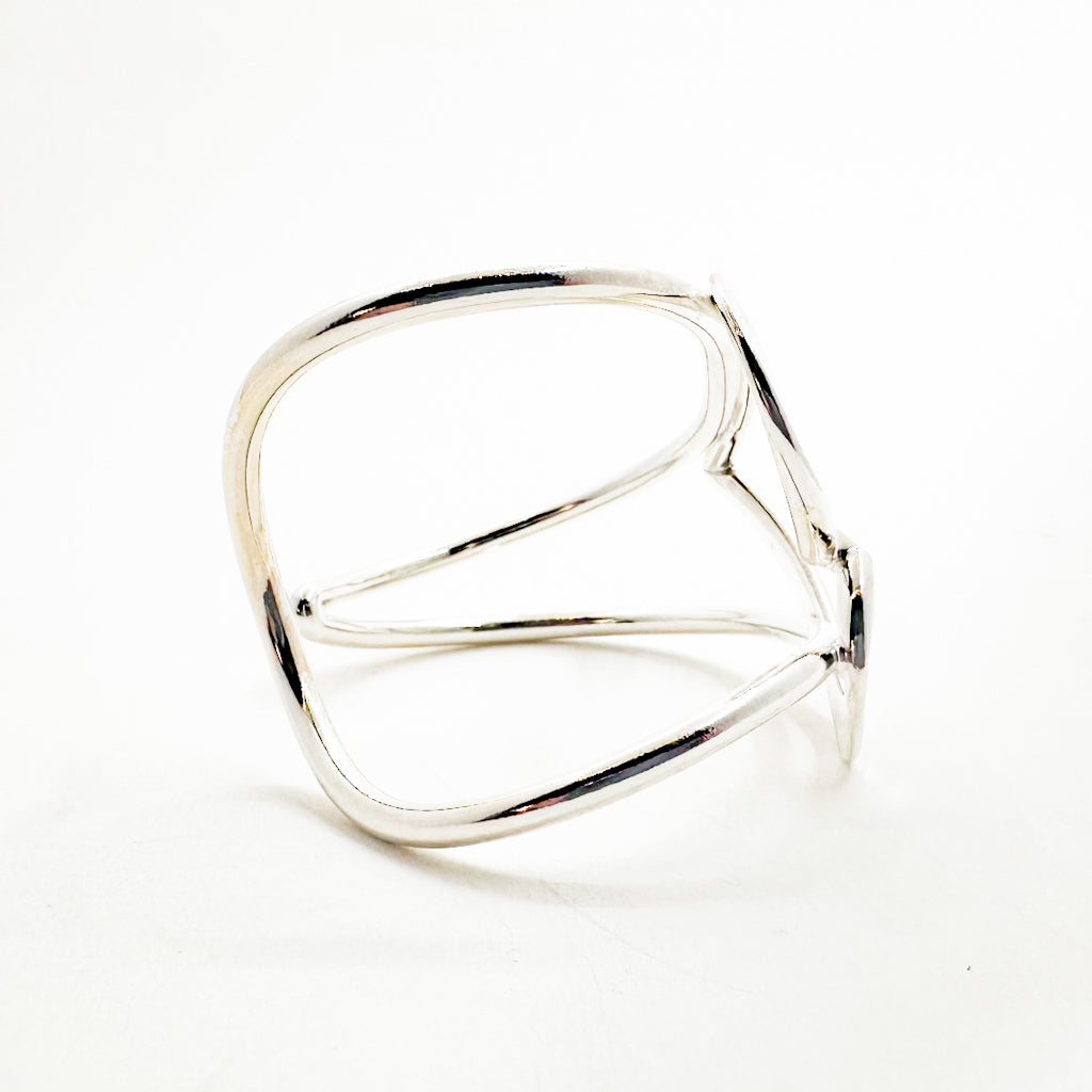 Sterling Looped End Heart Cuff