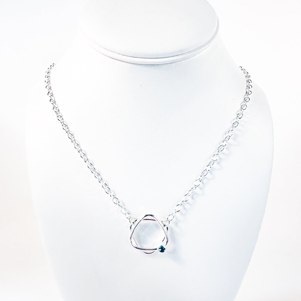 Musician's Star of David Necklace with London Blue Topaz