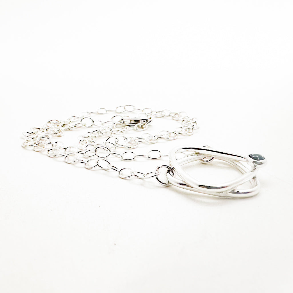 Musician's Star of David Necklace with London Blue Topaz