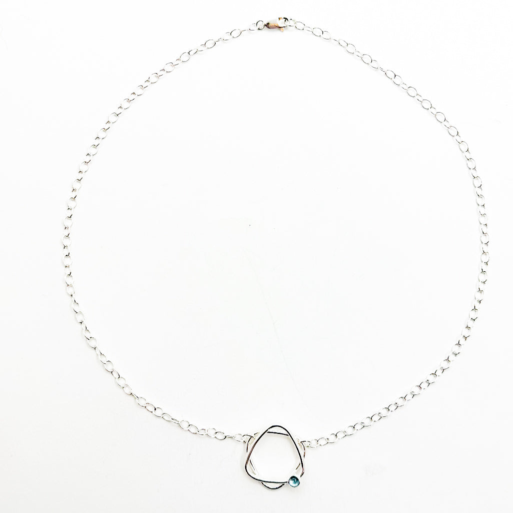 Musician's Star of David Necklace with London Blue Topaz