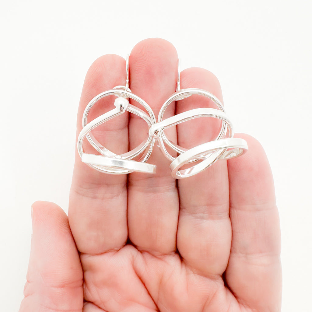 Large Curly Girl Earrings