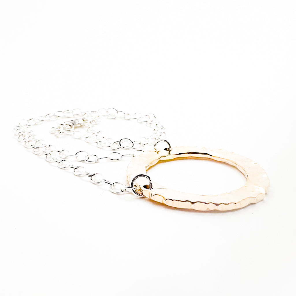 Sterling and 14k Gold Filled Mom's Hammer Maggie-O Necklace