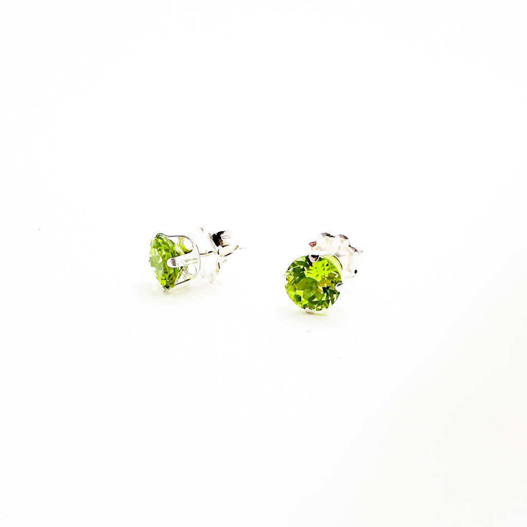 7mm Gemstone Stud Earrings