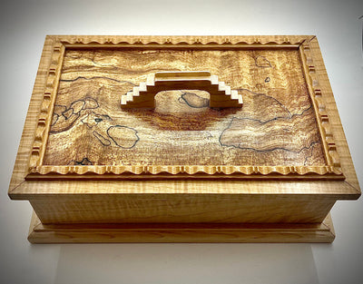 Art Deco Split Maple Box