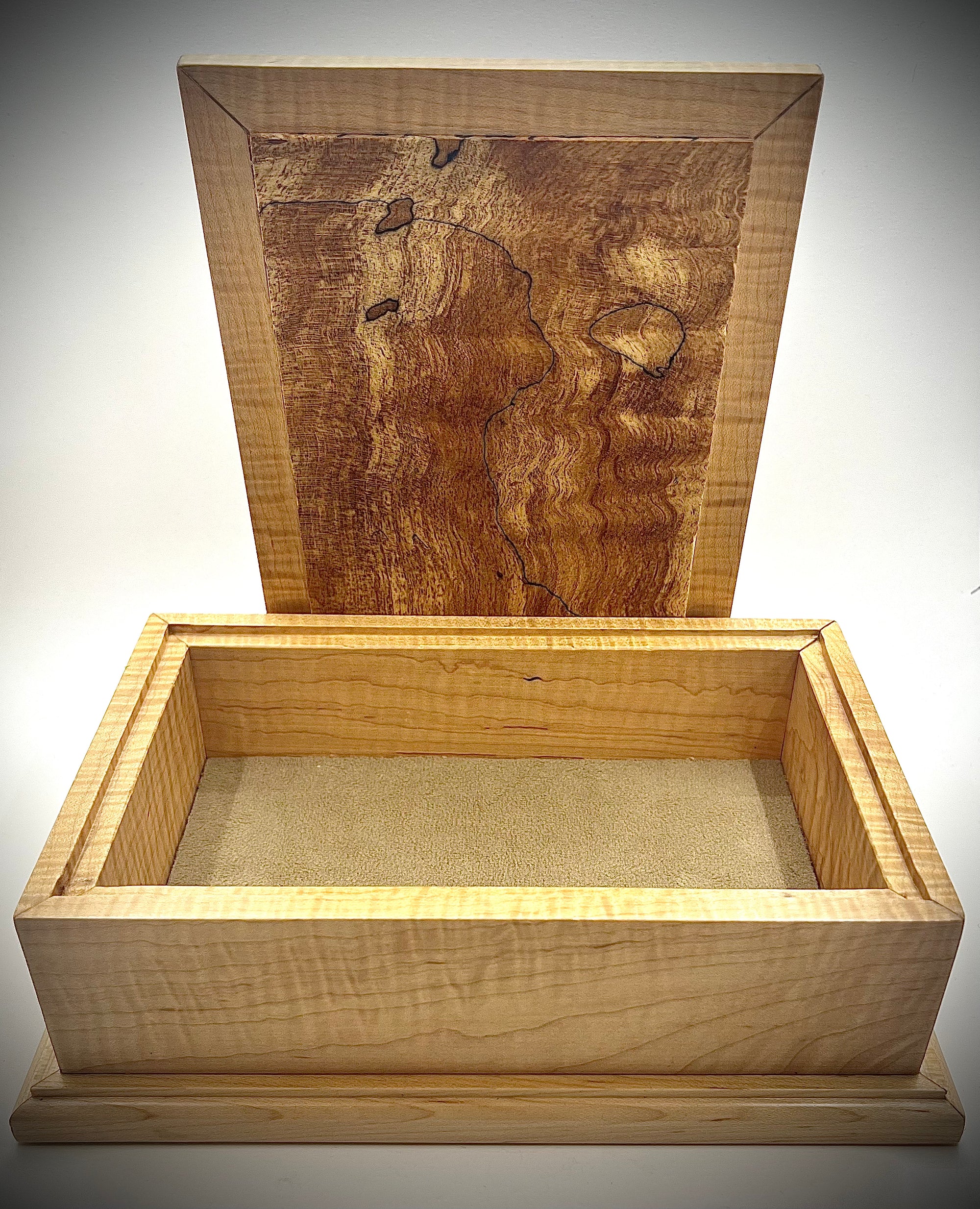 Art Deco Split Maple Box