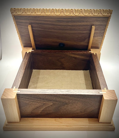 Art Deco Box with Marquestry Designed Lid