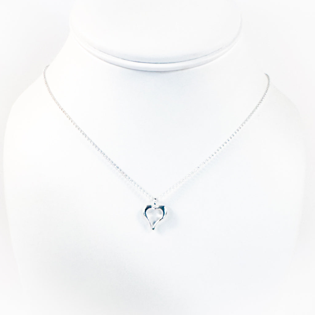 Sterling Tiny Heart Necklace