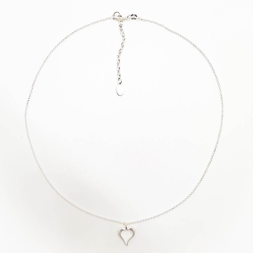 Sterling Tiny Heart Necklace