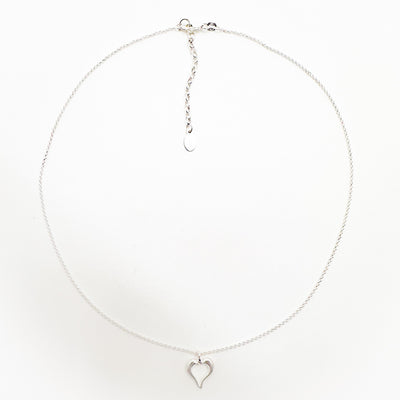 Sterling Tiny Heart Necklace