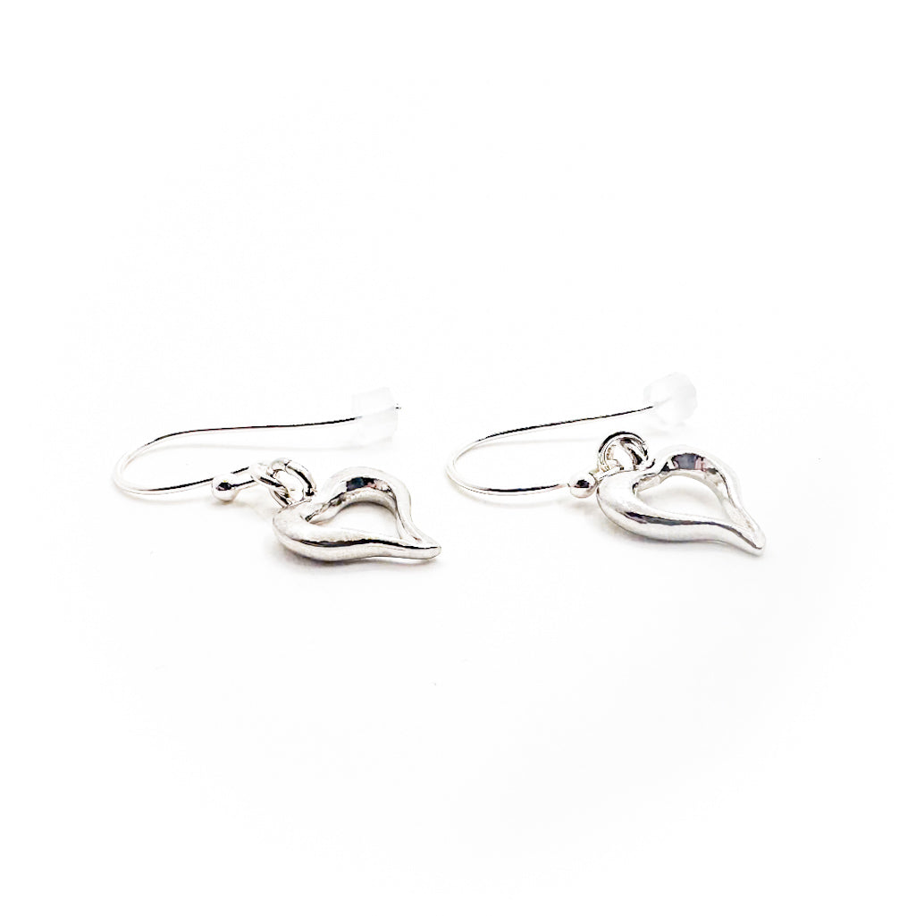 Sterling Tiny Heart Earrings