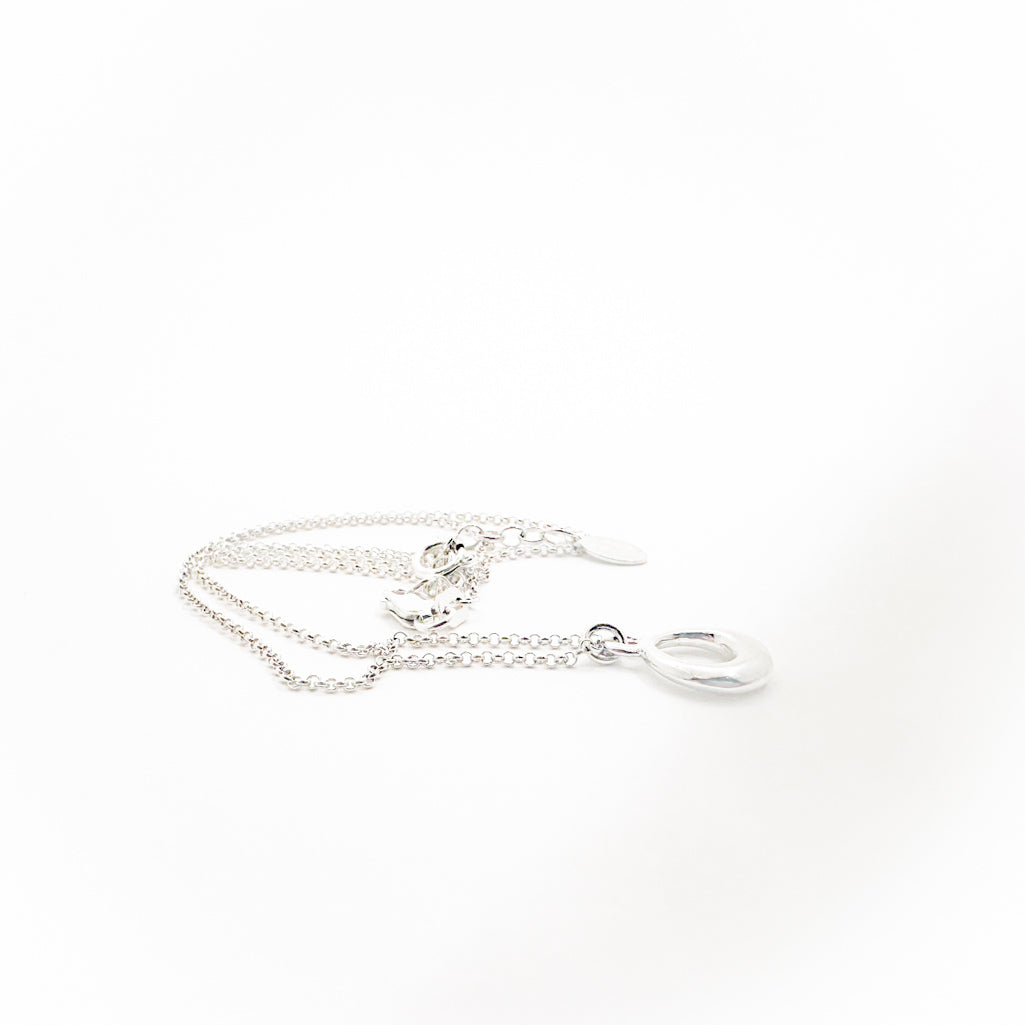 Sterling Small Loop Necklace