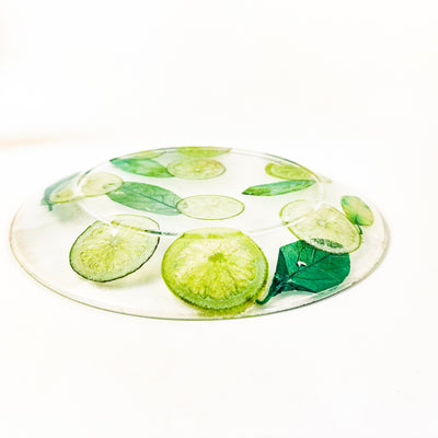 Glass Plate with Lime