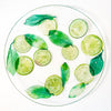Glass Plate with Lime