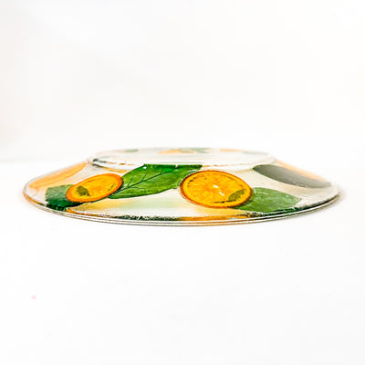 Shallow Dish with Tangerine