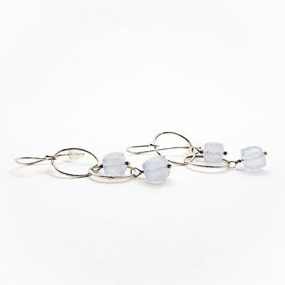 Natural Chalcedony Earrings