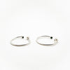 Peek-A-Boo Hoop Earrings with Emerald