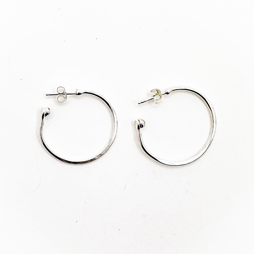 Peek-A-Boo Hoop Earrings with Emerald