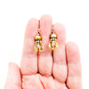 Green Pearl & Lemon Quartz Earrings