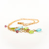 18k Gold Filled Peridot, Apatite, and Pink Sapphire Necklace