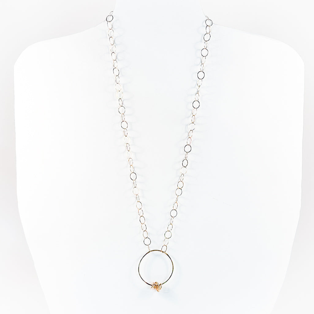 14k Gold Filled Shooting Stars Necklace with Knot