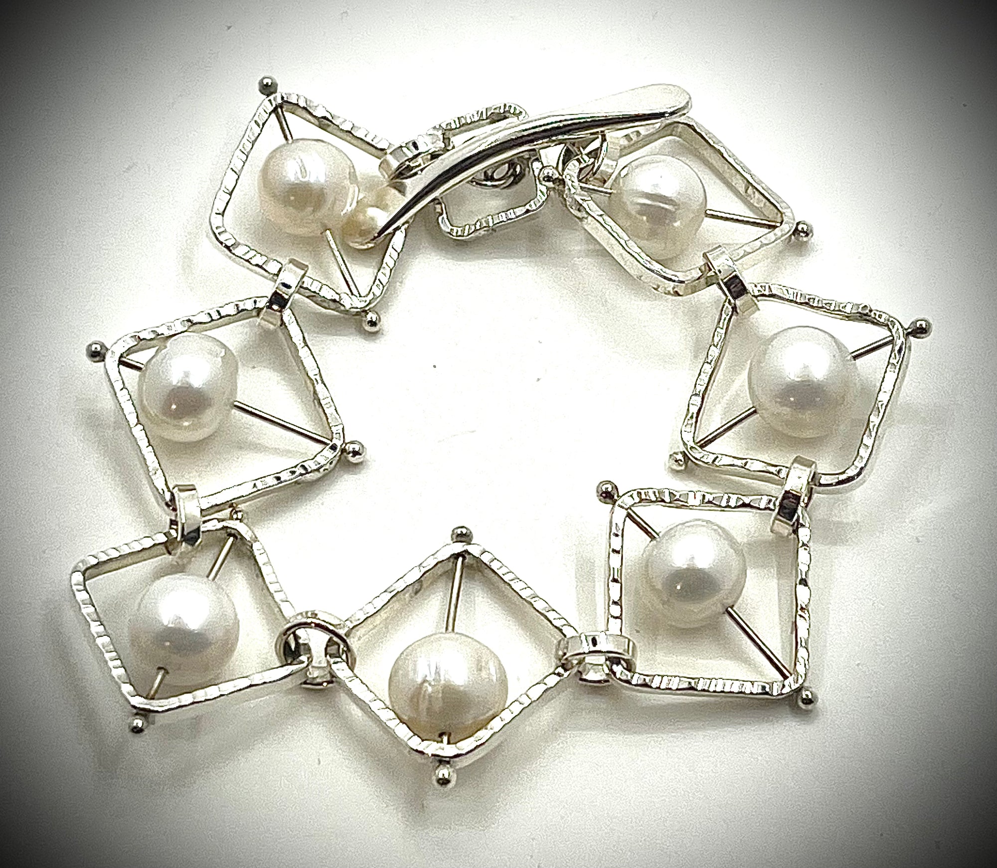 Not Naught Square Baroque Pearl Bracelet
